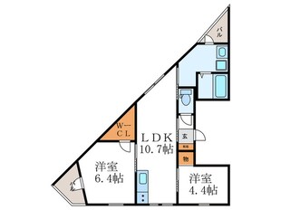 京都グランデ二条駅南の物件間取画像